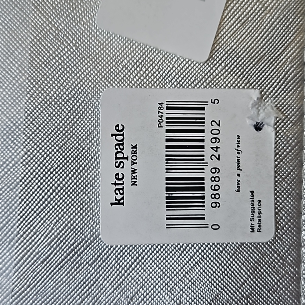 TRADED NIP Kate Spade Silver Wristlet - Picture 3 of 10